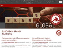 Tablet Screenshot of europeanbrandinstitute.com